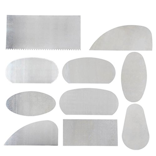 Yanhonin 10 raspadores de acero de arcilla para cortador de acero de polímero, herramientas dentadas de cerámica