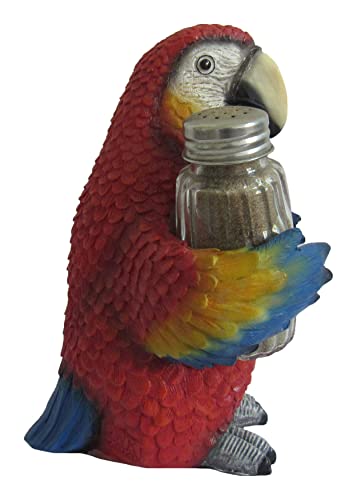 Dwk Animal Holder With Salt And Pepper Shaker Set (3 Piece) | Kitchen Décor And Accessories | Salt And Pepper Shakers | Home Décor | Home Decorations… (Parrot) #TOP1