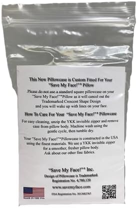 Save My Face La Petite Stick-N-Slide White Pillow Case