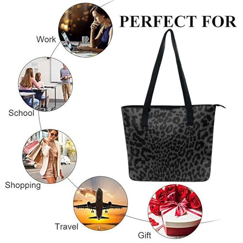Bolso Tote Satchel Casual de Gran Capacidad en Cuero miniatura 6