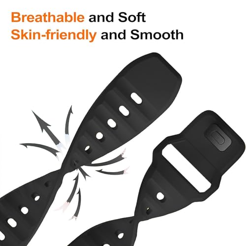 Image of ACM Watch Strap Slide 42mm 44mm 45mm 46mm 49mm Sports Silicone Belt compatible with Fire-Boltt Visionary Bsw046 Smartwatch Breatheable Band