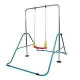 ZELUS Kids Gymnastics Bar, Expandable Junior Gymnastics Home Equipment, Deluxe Gymnastics Bar Swing Set with Gymnastics Horizontal Bars, Ultimate Junior Training Gymnastics Bar with Adjustable Height