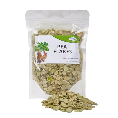 Pleasantly Warm Pea Flakes for Guinea Pigs - Pet Treats Suitable for Chinchillas Rabbits and Small herbivorous Animals (10 Ounce (Pack of 1))