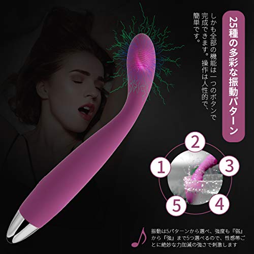 SVAKOM Coco バイブ 女性用 中いき 電マ 30°Gスポット密着刺激 25種振動 指型 ローター クリトリス バイブレーター 強力 乳首攻め 静音 防水 大人のおもちゃ - 画像4