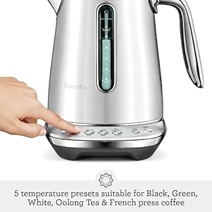 Breville smart kettle luxe bke845btr black truffle  urban country home decor