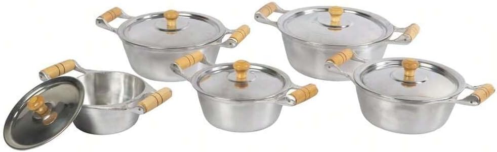 Jogo de Panelas Alumínio Batido Fundido Caçarolas 14 ao 24 j... - imagem principal do produto