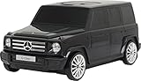 Best Ride On Cars Mercedes G-Class Suitcase Ride On Push Car, Carry-On Luggage for Travel, Realistic Car Look, Inbuilt Storage Space, Compact Size, For Kids Aged 2-6 Years, Large, Black