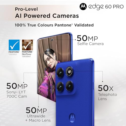 Image of Motorola Edge 60 Pro Blue, 8GB RAM, 256GB Storage