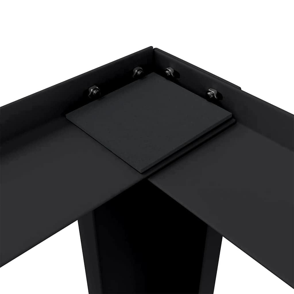 Waschmaschinen-Podest aus Stahl Schwarz 127 x 54,5 x 32,5 cm 2 Stück für Frontlader und Toplader Innenbereich mit verstellbaren Füßen gegen Vibration und Kratzer, Zubehör für Waschautomat