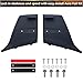 Autrix Mustang Rear Bumper Diffuser Valance for 2018-2023 Ford Mustang GT Rear Diffuser Aero Foil Kit Accessories 2pcs Black