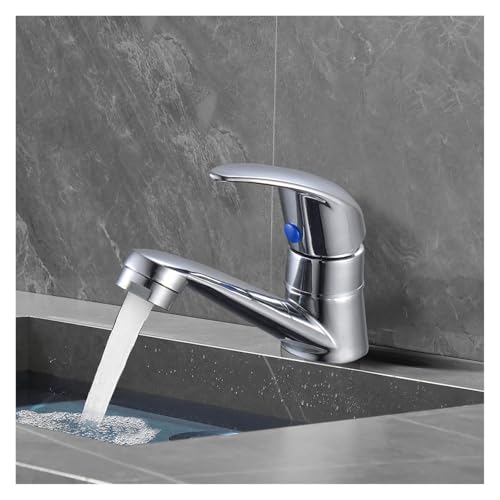 Robinet en alliage pour eau froide simple, mécanisme fluide pour bac et évier