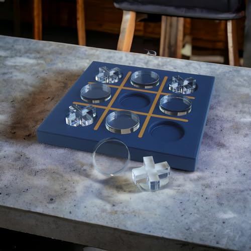 Modern Tic Tac Toe para Decoración de Hogar azul acrílico miniatura 7
