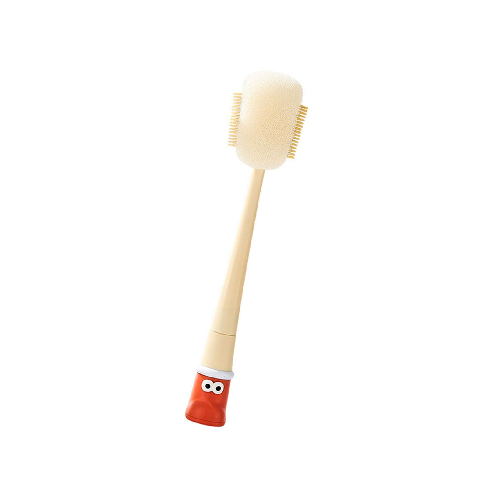 Lerpwige 5in1 MultiFunctional Cup Brush with Sponge Head Ergonomi for Kitchen Dishwashing Bottle C Ergonomic Handle Cup Scrubber