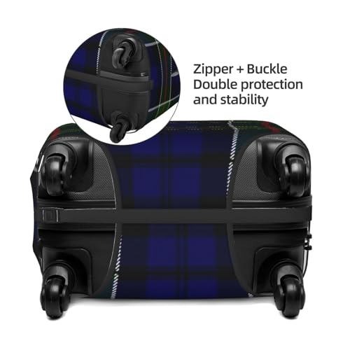 Clan Colquhoun Tartan Luggage Cover, Protective Washable Suitcase Cover - Travel Fashion Elastic Suitcase Protector Medium4