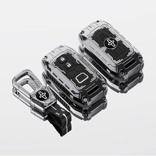 Image of Keyzone Iron Core Key Cover Compatible for Suzuki Victoris,Swift,DZire,Baleno,Ertiga,Grand Vitara, Brezza,Fronx,Jimny XL6, Ignis, Toyota Glanza, Urban Cruiser Hyryder, Rumion 2B smart (Gunmetal)