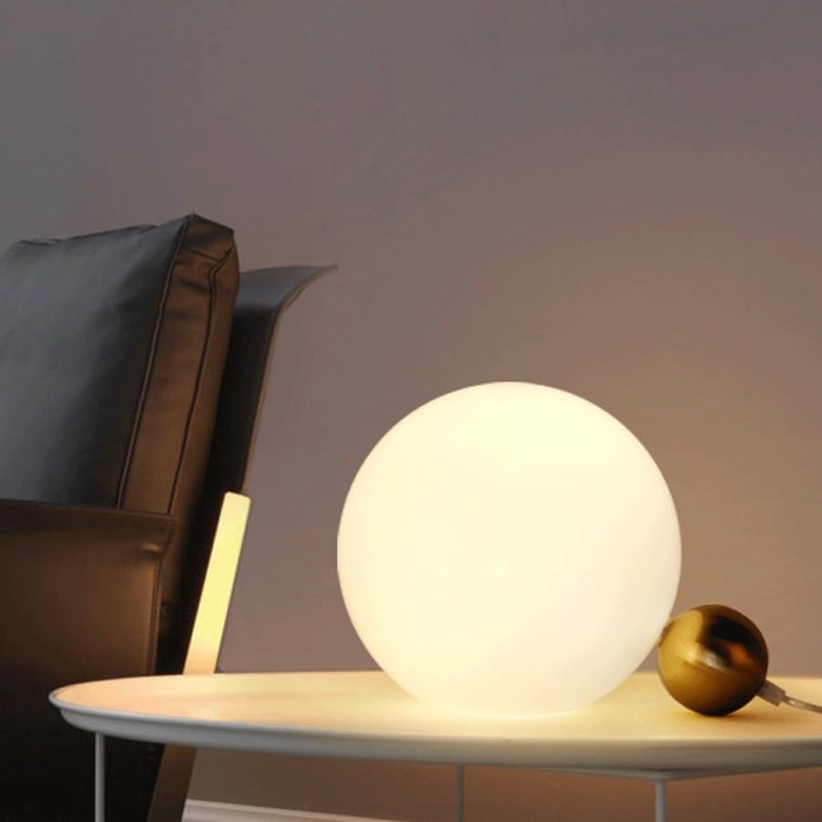 Lampka biurkowa Lampka nocna do sypialni, prosta dekoracja domu, okrągły stół salonu Lampka nocna