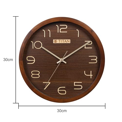 Image of Titan Classic Wooden Wall Clock (30cm x 30cm) W0104WA01