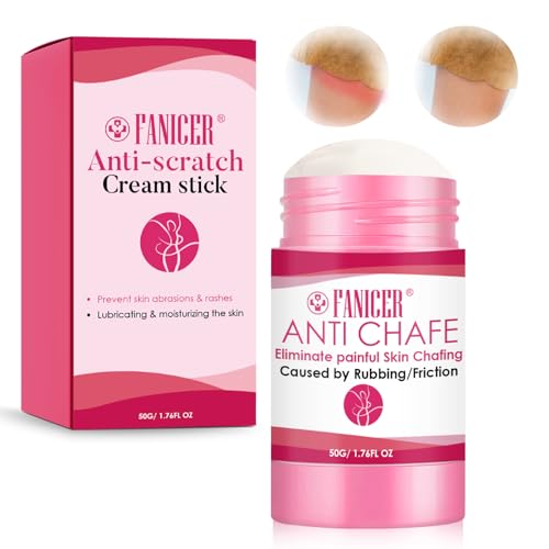 50g Anti-Wundreib-Stick, Anti-Scheuer Balsam, Reduziert Reibungen und Hautreizungen, Feuchtigkeitsspendend Körpercreme für Männer und Frauen，Für Oberschenkel, Schultern, Brust und Füße ﻿
