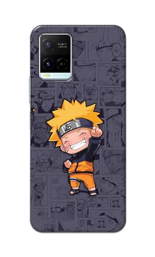 Image of Plastic Printfidaa Printed Hard Back Cover Case For Vivo Y21 | Y21T | Y21S | Y21E | Y21A | Y21G | Y33S | Y33T | Y32 | Vivo T1X Back Cover (Famous Anime Cartoon Character) -112, Grey