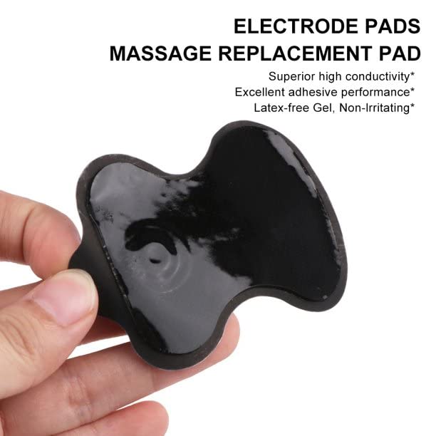 Image of TENS Machine Replacement Pads - 4-Pack Electrodes for Pain Relief, Reusable Gel Pads for TENS Therapy Units, Compatible with Most TENS Machines (GOLD HAND (80mm * 55mm))