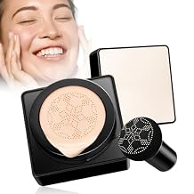 Mushroom Head Air Cushion CC Cream - Long-Lasting & Waterproof New Mushroom Head Screw Lid Concealer Makeup Base for All Skin Types, Create Natural Face Makeup Natural
