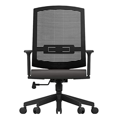 DANNMPX Silla de Oficina Silla De Oficina En Casa Computadora Minimalista Moderna Ergonómica Escritorio Estudio Giratoria Office Chair(Black)