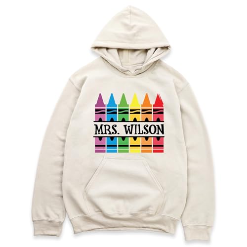 Personalized Crayon Teacher Shirt Sweatshirt, Cute Teacher T-Shirt, Back to School Sweatshirt, Crayon Teacher Shirt, Teacher Sweatshirt, Teacher Name T-Shirt, Funny Teacher Shirt, Teacher Tee Hoodie3