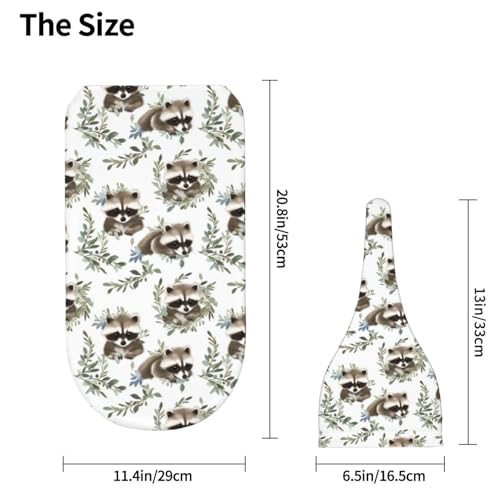 Image of Kawaii Raccoon Babies Newborn Swaddle Blankets Hat Sets Soft Baby Receiving Blanket Swaddle Sack for Baby Shower Infant Boy Girl Gift