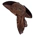 QEENQEEU Pirate Hat Captain Hat Pirate Costume Men Pirate Accessories 2 Pack (Brown)