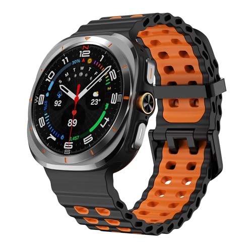 Sodhad �\�t�g�V���R���o���h Samsung Galaxy Watch Ultra 47mm�o���h �����Y ���f�B�[�X �ʋC�� �X�|�[�c�E�H�b�`�o���h Galaxy Watch Ultra 7 47mm�X�g���b�v(2024/2025)�p