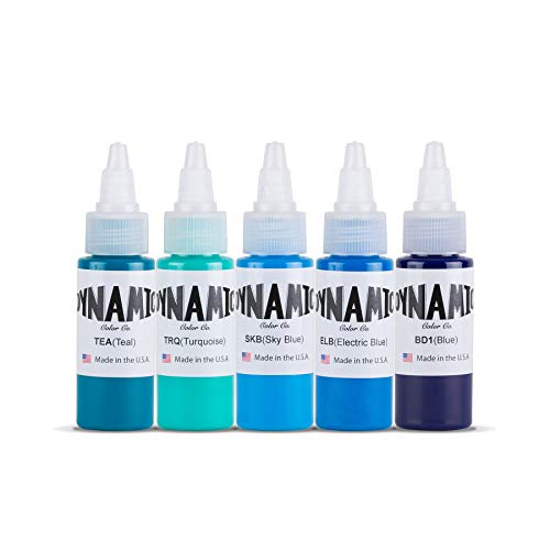 Dynamic Color Tattoo Ink - Oceans 1oz Color Set