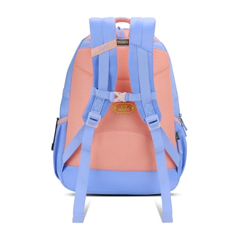 Image of Skybags Riva 37L Casual Backpack for Girls with 3 Compartments & Adjustable Shoulder Strap | 16 Inch Padded Laptop Sleeve | Detachable Happy Pouch & Secret Pocket | Perfect for School & Travel