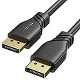 Flexible y Duradero : Cable DisplayPort para TV y PC viene con enchufes chapados en oro de 24K para ofrecer una mayor resistencia a la oxidación, la abrasión y la corrosión, y una transmisión de señal más rápida. El cable ha superado 10.000+ pruebas de flexión para garantizar que no se dañe o deforme fácilmente durante el uso diario, proporcionando una excelente durabilidad.