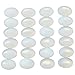SUNYIK Opalite Oval Cabochons CAB Flatback for Jewelry Making,18x25mm,Set of 10