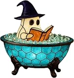 Halloween New Ghost Bubble Bath Lamp, Cute Bathtub Ghost USB Night Lights for Bathroom Halloween Decor, Spooky Season Reading Books Nightlight