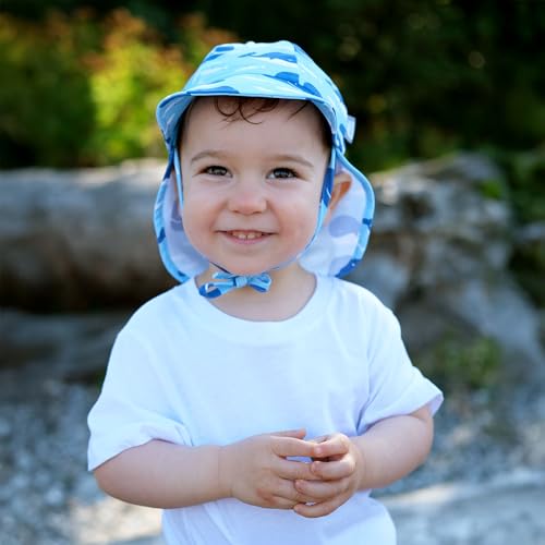 JAN & JUL Baby Sun-Hat with Neck Flap for Swimming4