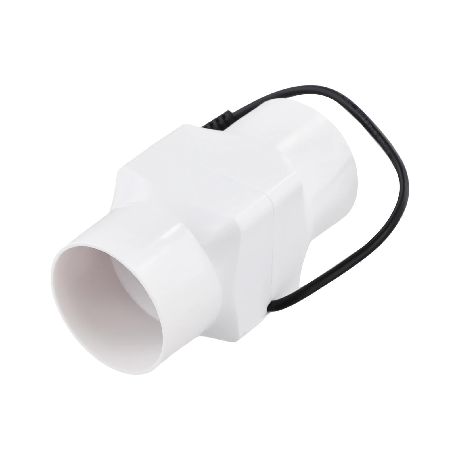 1pc 50mm/60mm Duct Fan Powerful Inline Exhaust 12V 6W Blower Indoor Air For Bathrooms(White 60MM)