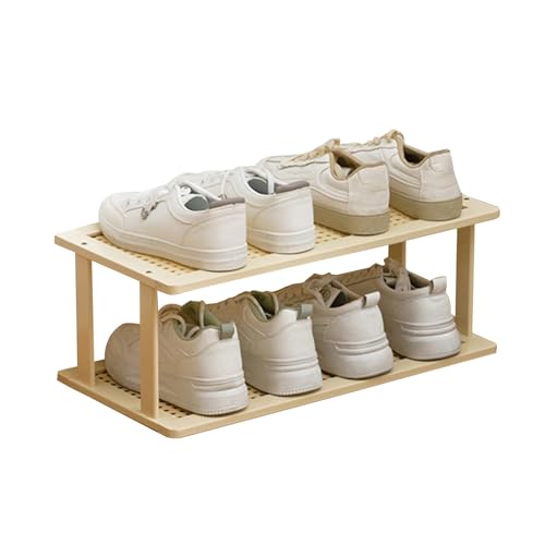 Meuble chaussures bambou pour optimiser l'espace d'une petite entrée - 2