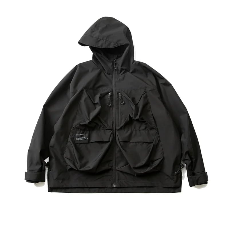 LIXINGHEITANG Men European Spring Waterproof Wind- Hiking Jacket Riding Trekking Hooded Coat4