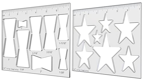 Pack of 2 Router Templates for Woodworking, Router Jigs Decorative ...
