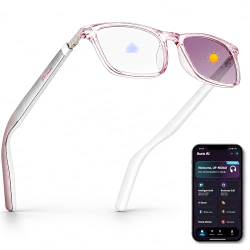 Image of Al Smart Glasses,Bluetooth Translation Glasses with 164 Languages-Pink