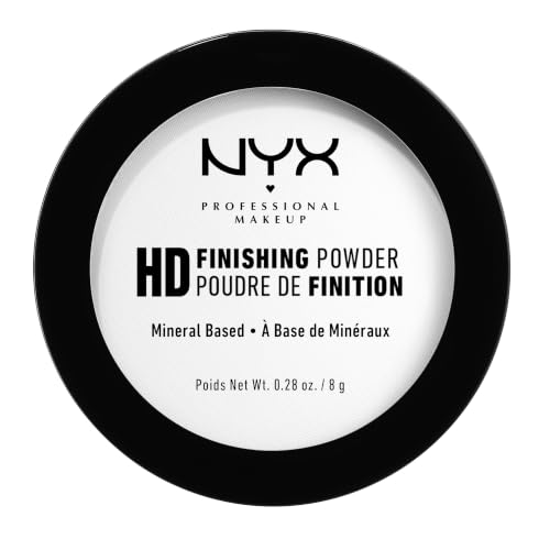 NYX Professional Makeup High Definition Finishing Powder Gepresstes Puder Perfektionierte Haut Mattes Finish Ölabsorbierend Vegane Formel Farbton: Translucent