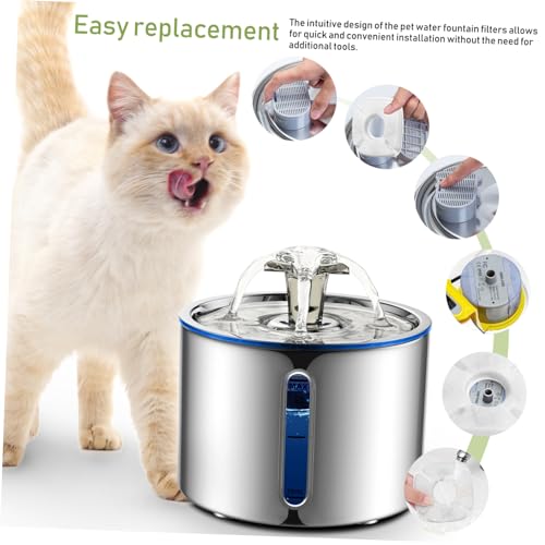 Filtros de repuesto para dispensador de agua para mascotas miniatura 6