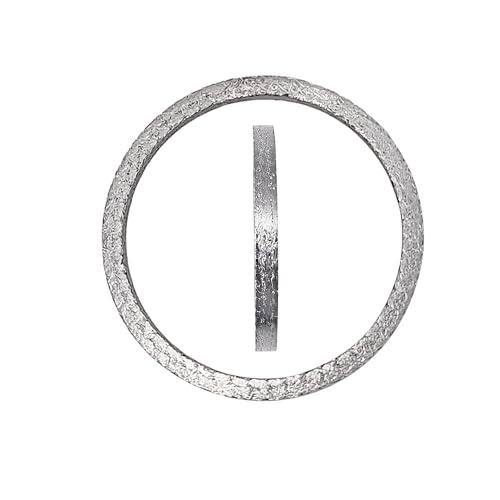 Image of Strongthium Exhaust Gasket Compatible with Harley Big Twin Sportster XL 1984-2024 Steel Mesh Style Crush Seal Exhaust Port Gasket Kits 17048-98 2PCS