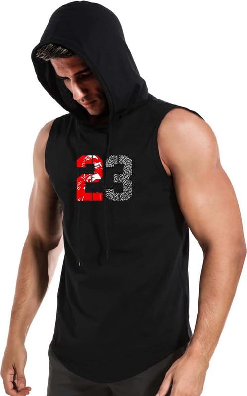 hit square Sleeveless Hoodie for Men Dry Fit Vest Gym Wear Graphic Printed Stylish Round Neck Running Sando-picture-17