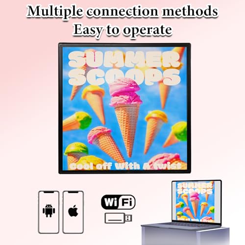 Image of P6 40x40 Inch Outdoor LED Display Screen IP45 Weatherproof Commercial Digital Sign HD Video /Image Billboard for Advertising, Stores, Restaurants, Stadiums Easy Install Scrolling LED Panel