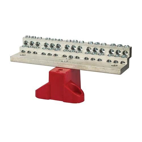 Barre de neutre 225A avec 30 connexions 4-14 AWG pour tableau électrique