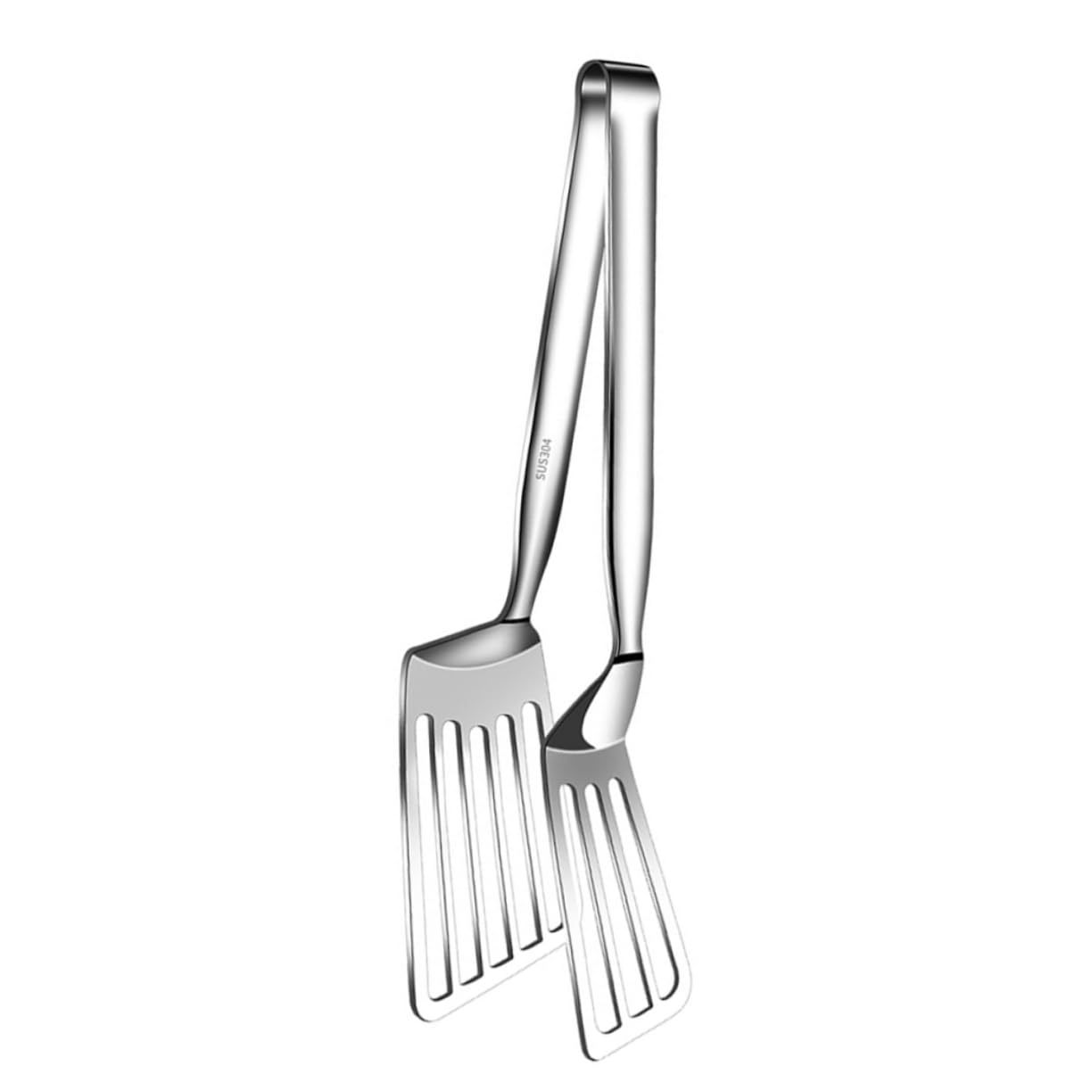 MAGICLULU 4 Stück Gebratener Fisch Mit Umdrehbarem Fischspatel Klemmzange Gadget Kochschaufel Küchenutensilien Umdrehbarer Pfannenwender Pfannkuchenwender Aus Edelstahl 304