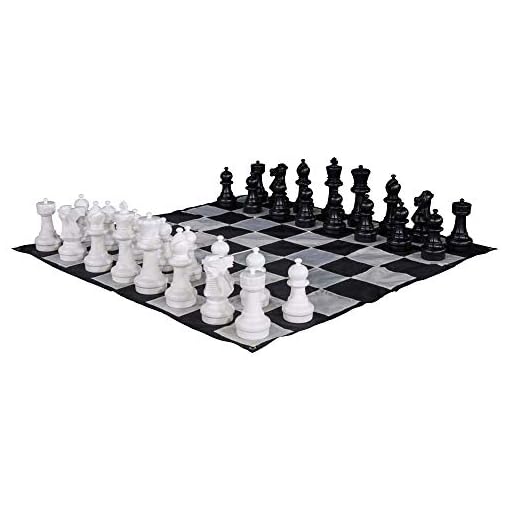 Large Chess Set - with 12" King, and chess mat