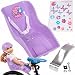 Ride Along Dolly Doll Bicycle Seat Bike Seat (Purple) with Decorate Yourself Decals (Fits American Girl and Stuffed Animals)
